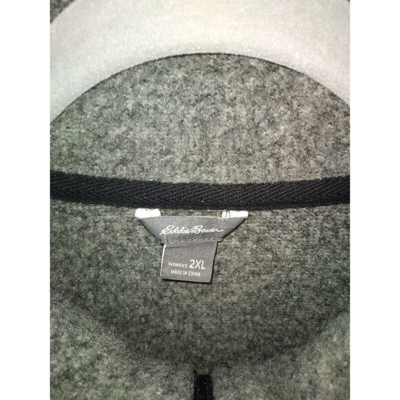 Eddie Bauer Womens 2XL Grey Full Zip Long Sleeve Long Sweater Jacket - Picture 6 of 10